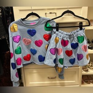 QUEEN OF SPARKLES Foil Heart Set